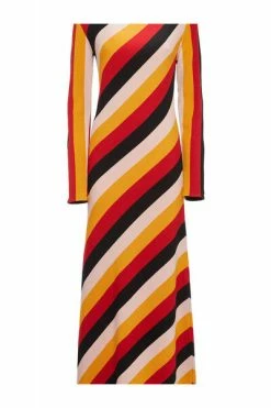 Goedkoopste π La DoubleJ Maxi Jurken Knit Swing π Dress Orange π