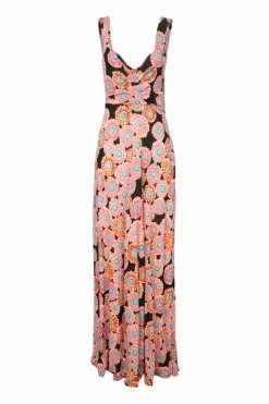 Uitgang 🔔 La DoubleJ Maxi Jurken Jennifer Jane Printed 👗 Dress Pink 😀