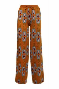 Flash-uitverkoop ⌛ La DoubleJ Wijde Broeken Jacquard Pants Yellow 🛒