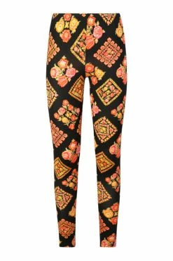 Beste Verkoop ❤️ La DoubleJ Leggings & Treggings Pattern Leggings Orange ❤️