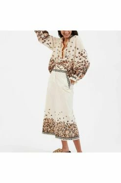 Promo 👏 La DoubleJ Wijde Broeken Coulotte Pants Placed White ⭐ -la-doublej Verkoop 3cb21d14468327b0e4e92f9bbe413a11