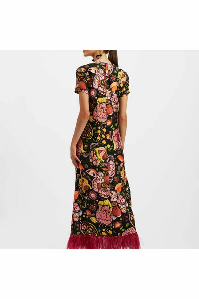 Beste Verkoop π La DoubleJ Maxi Jurken Swing π Dress With Feathers Black π 4 Beste Verkoop π La DoubleJ Maxi Jurken Swing π Dress With Feathers Black π - Afbeelding 2