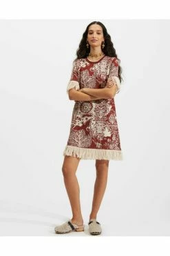 Beste Verkoop 🥰 La DoubleJ Casual Jurken Jacquard Mini 👗 Dress Red 🧨 -la-doublej Verkoop 42a74b764ac144f4ad041465597196b8