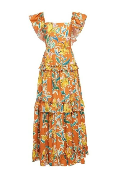 Nieuw π€© La DoubleJ Maxi Jurken Scarlett π Dress Orange π 4 Nieuw π€© La DoubleJ Maxi Jurken Scarlett π Dress Orange π - Afbeelding 2