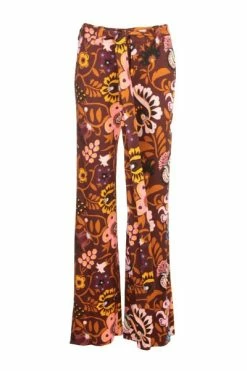 Gloednieuw 𧨠La DoubleJ Wijde Broeken SLIT PANTS Brown π