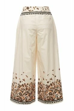 Promo 👏 La DoubleJ Wijde Broeken Coulotte Pants Placed White ⭐ -la-doublej Verkoop 798a842acaa378b7da5c580e267f4f38