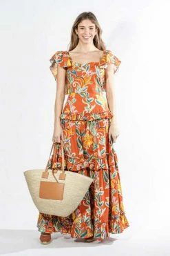 Nieuw π€© La DoubleJ Maxi Jurken Scarlett π Dress Orange π