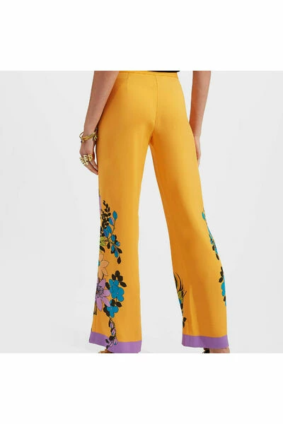 Hete verkoop π La DoubleJ Wijde Broeken Stretch Pants Placed Orange π€© 5 Hete verkoop π La DoubleJ Wijde Broeken Stretch Pants Placed Orange π€© - Afbeelding 3