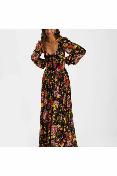 Gloednieuw π La DoubleJ Maxi Jurken Wanderlust π Dress Black β 8 Gloednieuw π La DoubleJ Maxi Jurken Wanderlust π Dress Black β - Afbeelding 6