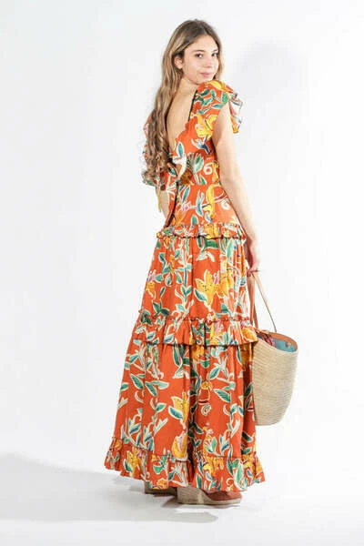 Nieuw π€© La DoubleJ Maxi Jurken Scarlett π Dress Orange π 5 Nieuw π€© La DoubleJ Maxi Jurken Scarlett π Dress Orange π - Afbeelding 3