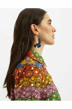 Flash-uitverkoop 😉 La DoubleJ Oorbellen Flora Hoops Earrings Blue ⌛