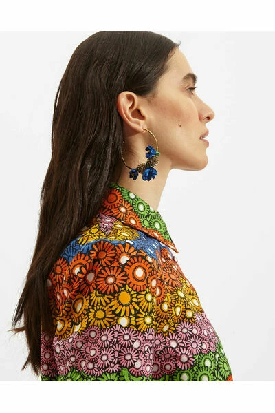 Flash-uitverkoop π La DoubleJ Oorbellen Flora Hoops Earrings Blue β 3 Flash-uitverkoop π La DoubleJ Oorbellen Flora Hoops Earrings Blue β