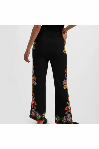 Beste deal π La DoubleJ Wijde Broeken Stretch Pants Placed Black π 4 Beste deal π La DoubleJ Wijde Broeken Stretch Pants Placed Black π - Afbeelding 2
