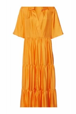 Groothandel ✨ La DoubleJ Casual Jurken The J 👗 Dress Orange 🔥