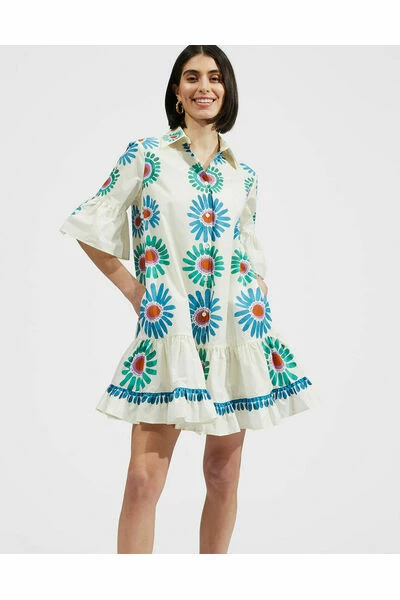 Aanbiedingen π La DoubleJ Casual Jurken Choux π Dress Placed White π 5 Aanbiedingen π La DoubleJ Casual Jurken Choux π Dress Placed White π - Afbeelding 3