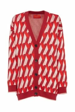 Groothandel 😍 La DoubleJ Truien & Vesten Knit Leisure Cardigan Red ❤️ -la-doublej Verkoop e543ec7443f079801d1e336a933e289a