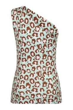 Top 10 👏 La DoubleJ T-shirts One-shoulder Vest Green 🌟