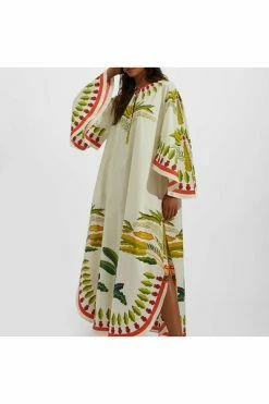 Groothandel 😉 La DoubleJ Maxi Jurken Flying 👗 Dress (Placée) Beige 🔔 -la-doublej Verkoop fe8958857632e465a83b2b085ab94e00